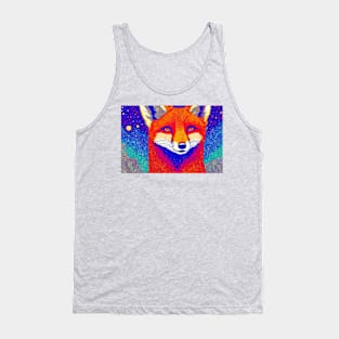 Cosmic Red Fox Tank Top